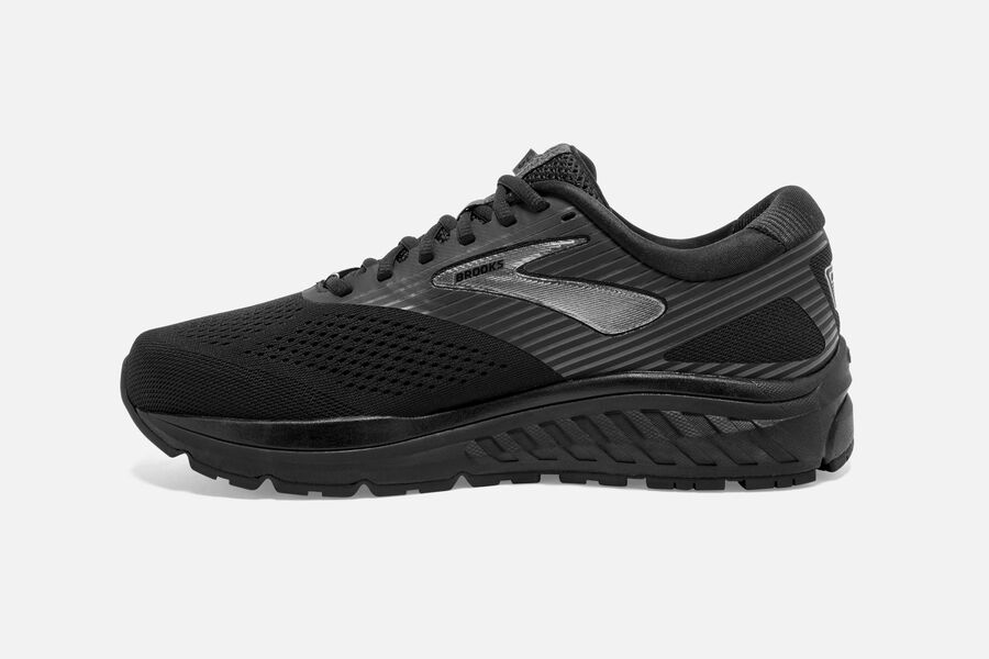 Brooks Addiction 14 Road Running Shoes Mens - Black/Grey - EDLQA-4250